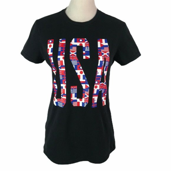 Nike The Go To Tee-USA Logo Graphic Crew Neck Top - Picture 9 of 9